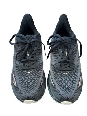 Hoka One One Clifton 9 Running Shoes Black Women’s Size 7.5 Athletic Sneakers